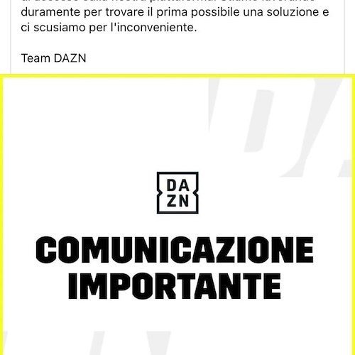 Dazn: "Evento eccezionale ed erogheremo indennizzi". Lega Serie A: "Entro le 16 dite come risolverete problemi"