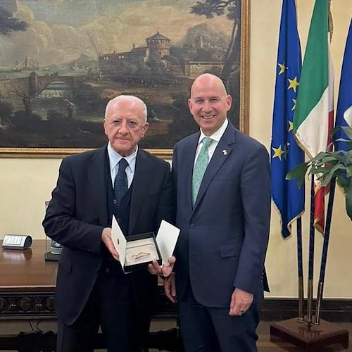 De Luca incontra l'ambasciatore americano Markell<br />&copy; Vincenzo De Luca