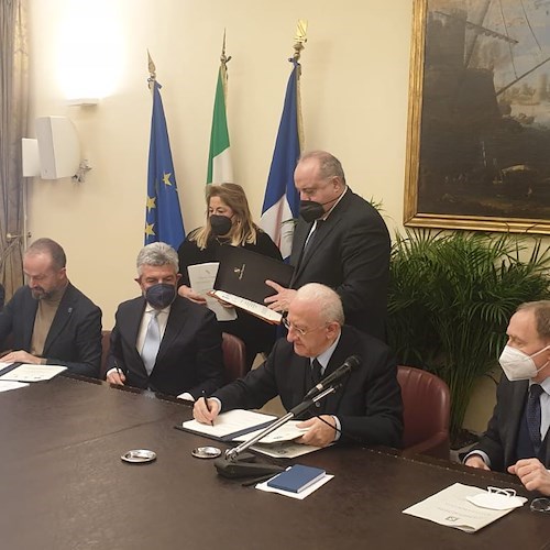 Diga di Campolattaro, De Luca: «Avanti con il piano per l'autonomia idrica regionale»