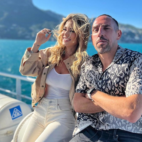 Diletta Leotta incontra Franck Ribéry, l'intervista in barca nelle acque tra Salerno e la Costa d'Amalfi 