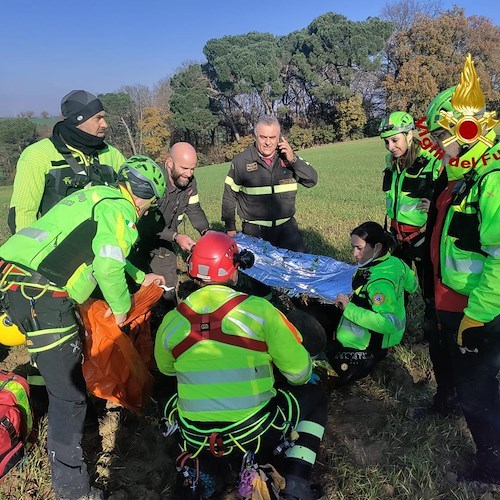 Disperso a Pavullo, anziano ritrovato nel giorno di Natale grazie al fiuto dei cani Jack e Luna 
