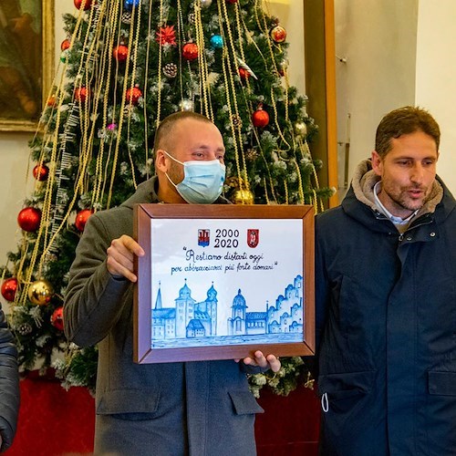 Dopo due anni Positano riaccoglie gli amici di Thurnau, festa di accoglienza sul Sagrato della Chiesa Madre 