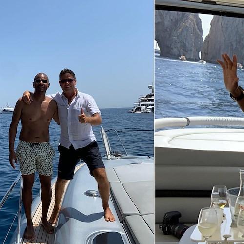 Dopo la tappa a Monte Carlo, l’imprenditore e filantropo bahamiano Sebastian Bastian si rilassa tra Capri e Positano 