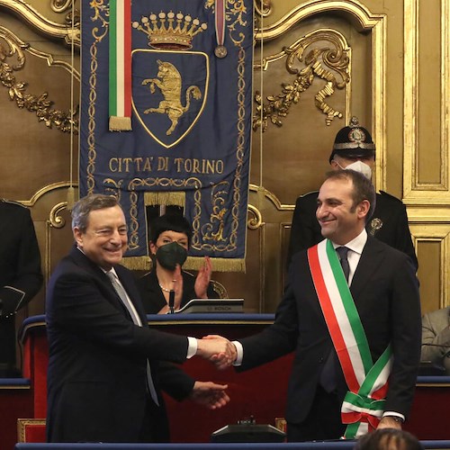 Draghi e Lo Russo firmano il Patto per Torino, oltre 1 miliardo in 20 anni