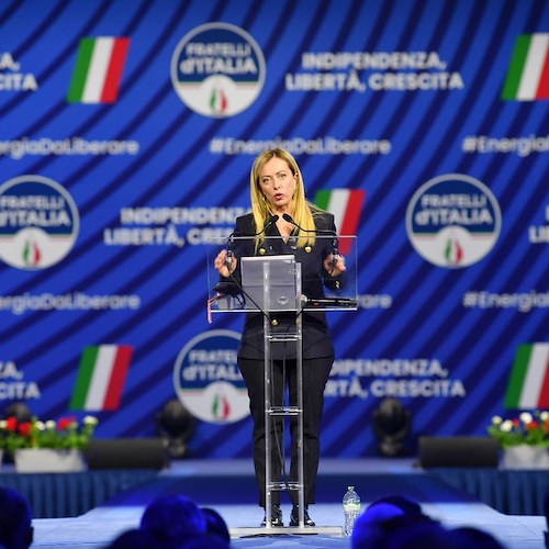 Elezioni, Meloni: «Io prima donna premier? Sarebbe un onore»