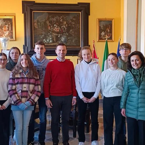 Erasmus: studenti francesi in visita a Sorrento, l'accoglienza del Sindaco Coppola 