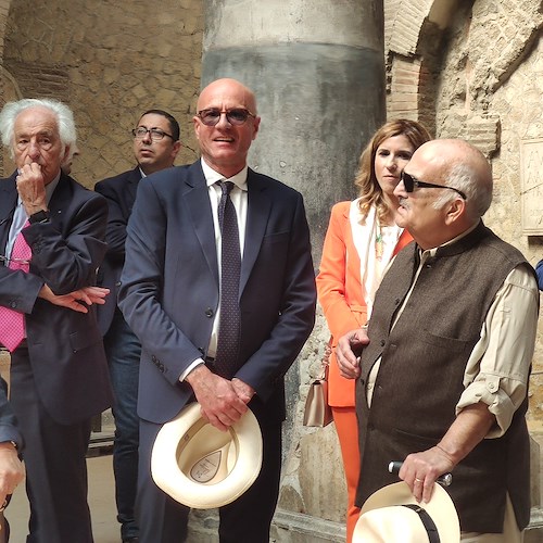 Ercolano, il Principe Hassan di Giordania in visita al Parco Archeologico