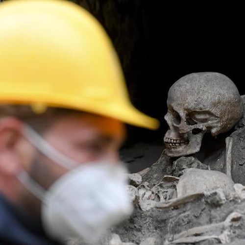 Ercolano, scoperti i resti dell'ultimo uomo in fuga dall'eruzione del Vesuvio 