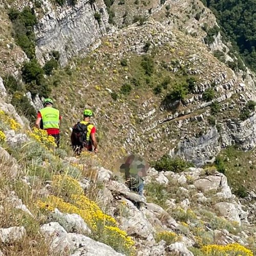 Escursionista in difficoltà recuperato dagli uomini del Soccorso Alpino e Speleologico della Campania