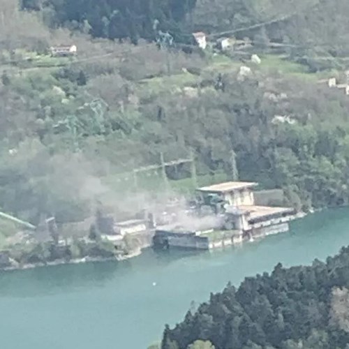Esplosione nella centrale idroelettrica di Suviana<br />&copy; Vigili del fuoco