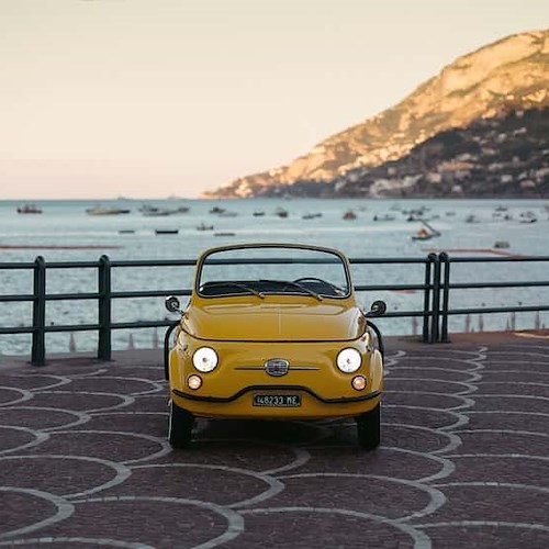 Fiat 500 Jolly Icon-e: su GQ Italia le foto scattate in Costiera Amalfitana