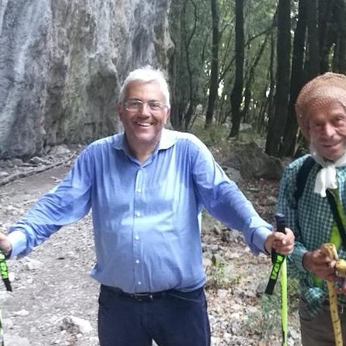 Filippo Civale sull'Avvocata con il Presidente dell'ordine dei giornalisti Carlo Verna /foto