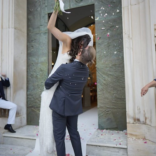 Fiori d'Arancio a Positano per Erica Addabbo e Vincenzo Villani /foto