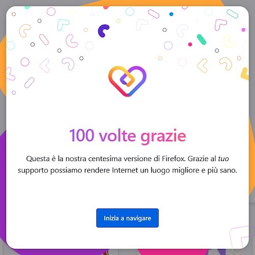 Firefox arriva fino a 100, la nuova release aggiornatasi oggi in redazione 