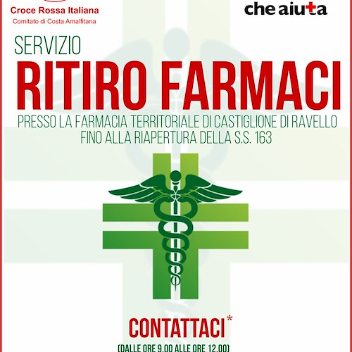 Frana Amalfi, riattivato servizio di Ritiro Farmaci gratuito a Castiglione di Ravello