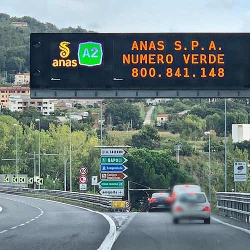 Frana Vietri-Salerno: strada ancora chiusa, pedaggio gratuito al casello autostradale di Cava de' Tirreni