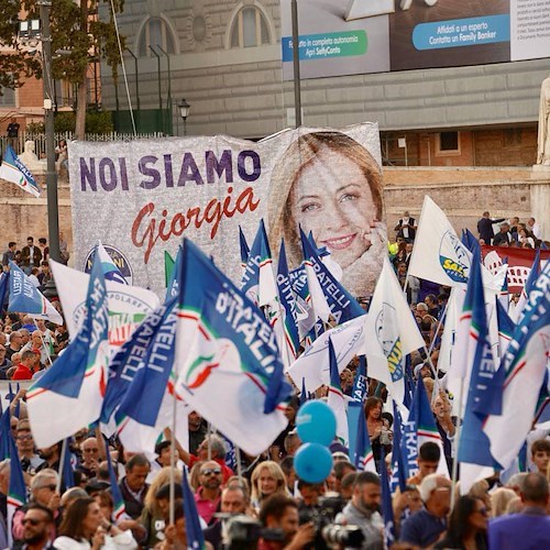 Fratelli d'Italia primo partito in Costa d'Amalfi con oltre 4000 preferenze
