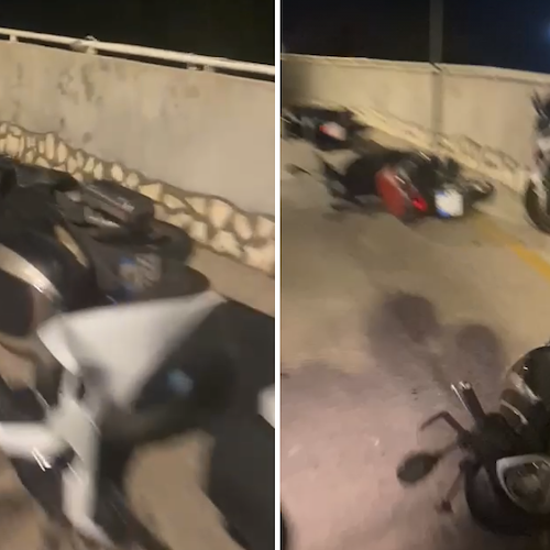 Getta a terra gli scooter, poi si dilegua: atto vandalico nella notte a Positano 