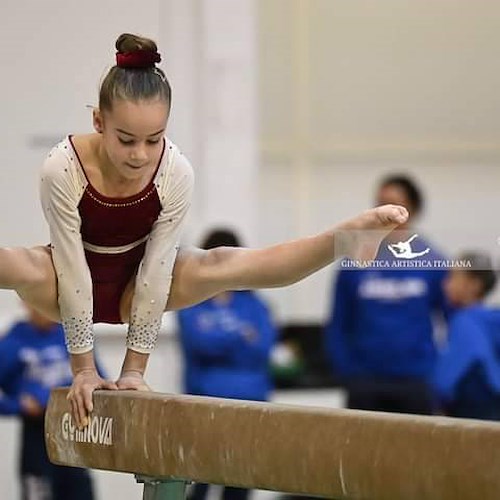 Ginnastica artistica, gioia per Massa Lubrense: la piccola Giorgia Sessa vince la medaglia d'oro 