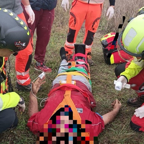 Gioia Sannitica, uomo si infortuna ad arto inferiore mentre è alla ricerca di funghi<br />&copy; Soccorso Alpino e Speleologico Campania - CNSAS