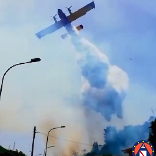 Giornata di incendi nel napoletano: fiamme a Pozzuoli, Arienzo e Carinola