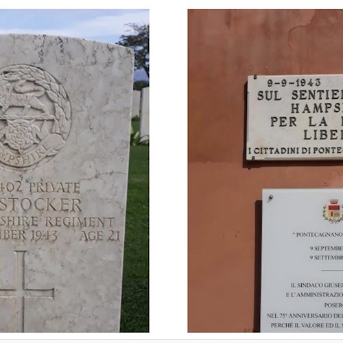 Gli ultimi istanti di vita del soldato Stocker che perse la vita in provincia di Salerno: così l’Associazione Avalanche 1943 aiuta la famiglia inglese