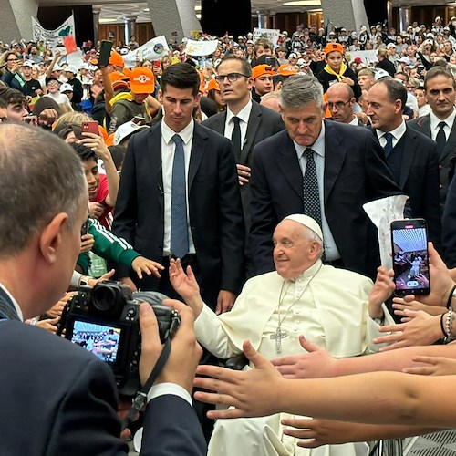 Bambini della Costiera Amalfitana incontrano Papa Francesco <br />&copy; Comune di Ravello