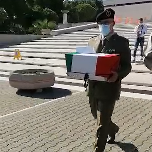 I resti del caduto in guerra Luigi Colasanzio sono giunti a Minori, mercoledì la traslazione al Cimitero /VIDEO