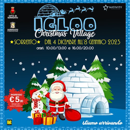 Igloo Christmas Village, Chocoland e Christmas Village: a Sorrento tre eventi natalizi 