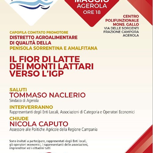 Il Fior di Latte dei Monti Lattari verso l’IGP 