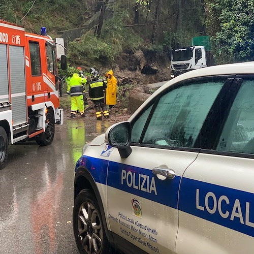 Il maltempo fa danni in Costa d'Amalfi, albero si abbatte nei pressi del cimitero di Maiori / FOTO 