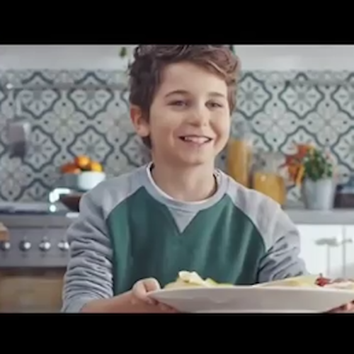 Il piccolo Roberto D’Auria originario della Costa d'Amalfi protagonista di uno spot pubblicitario