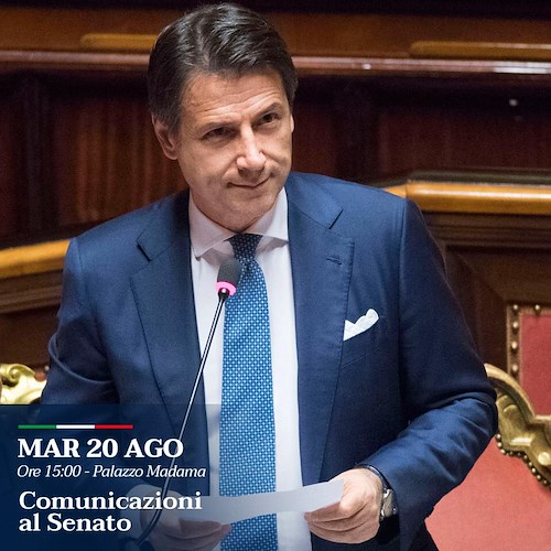 Il Premier Giuseppe Conte al Senato: "le scelte di Salvini avranno conseguenze gravi"