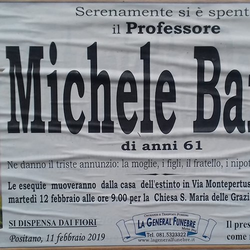 Il Professor Michele Barba non è più tra noi 