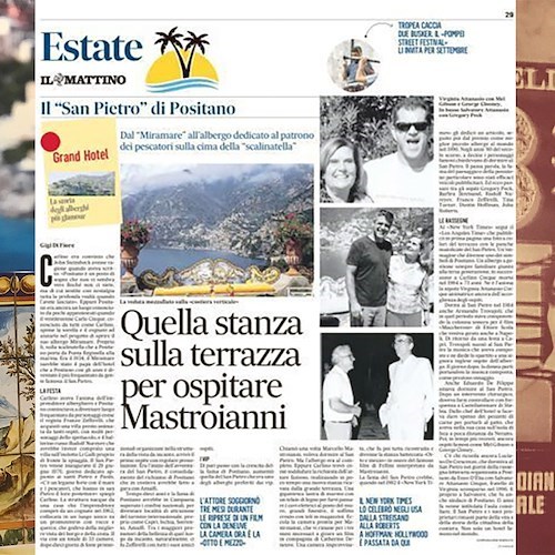 Il San Pietro di Positano: quando Carlino "inventò" una stanza per Mastroianni
