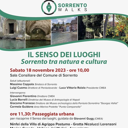 "Il senso dei luoghi", a Sorrento parte un progetto di segnaletica naturalistica e culturale<br />&copy;
