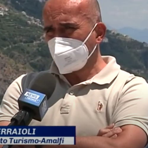 Il Tg5 al Santa Caterina di Amalfi per un resoconto sulla situazione turistica in Costiera /VIDEO