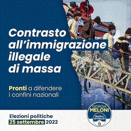 Immigrazione illegale di massa, Meloni: «Fermare i barconi è l'unica strada»