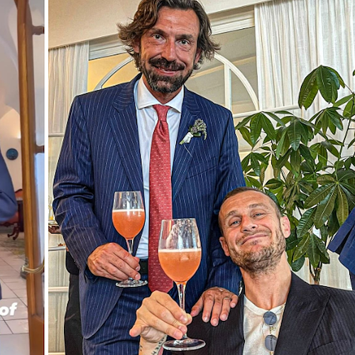 In Costiera Amalfitana la reunion tra Alessandro Diamanti e Andrea Pirlo / FOTO 