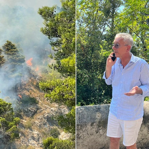 Sindaco Antonio Capone, incendio a Maiori<br />&copy; Massimiliano D'Uva