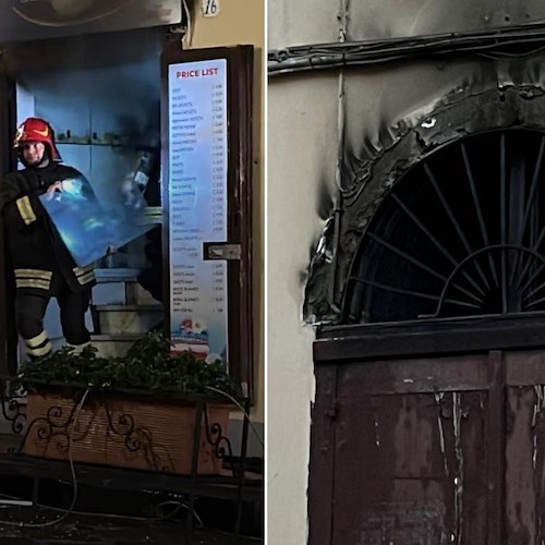 Incendio ad Amalfi