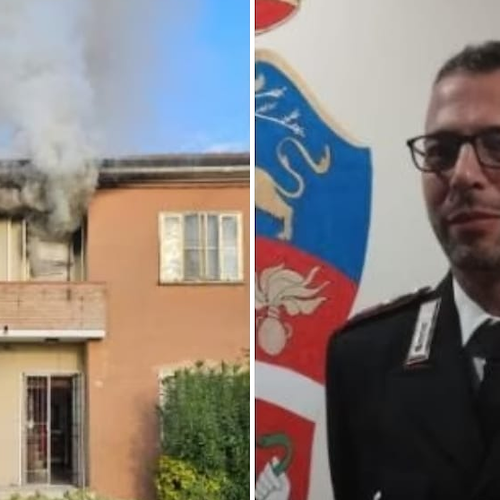 Incendio in un’abitazione a Ferrara, carabiniere porta in salvo due persone: «Ma quale eroe, ho usato l'istinto»