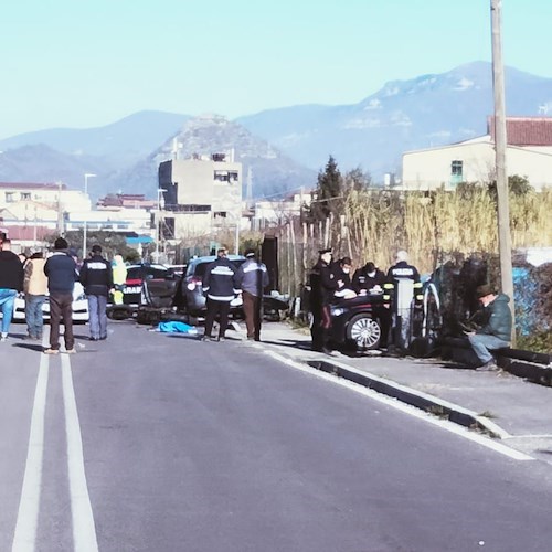 Incidente a Cava de' Tirreni, auto contro moto: c'è una vittima 