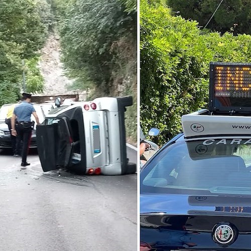 Auto si ribalta Tramonti <br />&copy; Il Vescovado