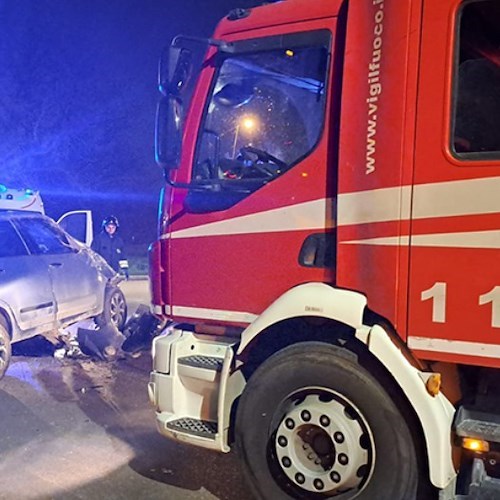Incidente nella notte a San Nicola La Strada<br />&copy; Vigili del fuoco