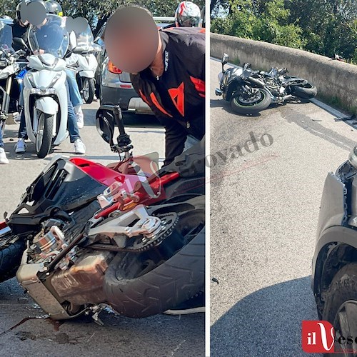 Incidente sulla Statale Amalfitana, scontro tra due moto