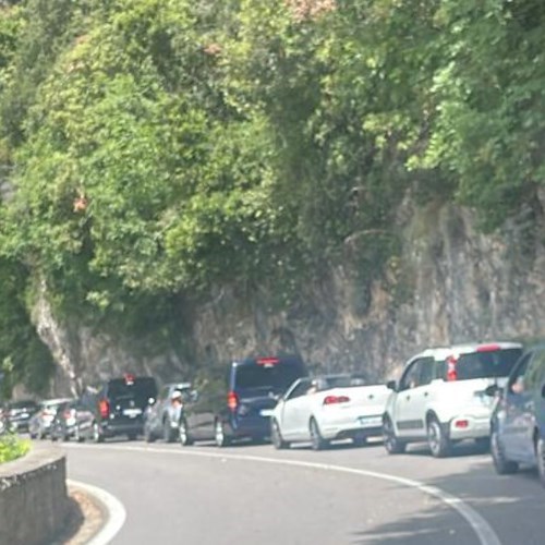 Traffico a Positano