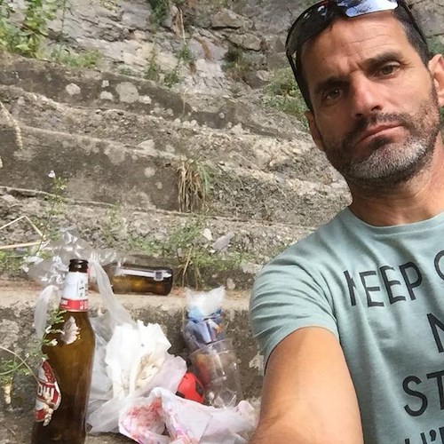 Inciviltà tra gli escursionisti a Montepertuso, il monito di Fabio Fusco: "la natura va rispettata" / Foto e Video