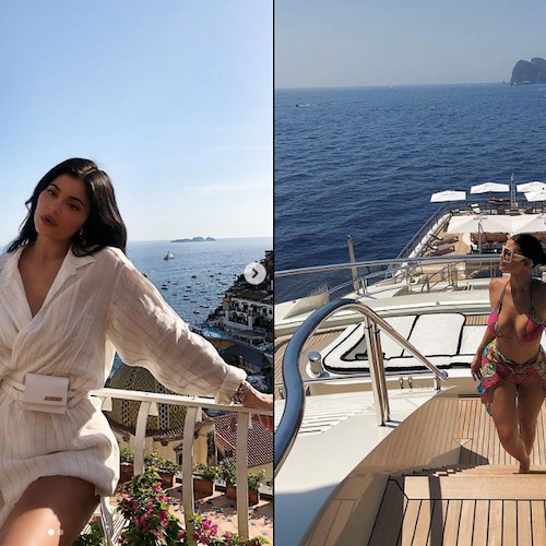 Kylie Jenner l'influencer più ricca al mondo è da sempre innamorata di Positano /foto