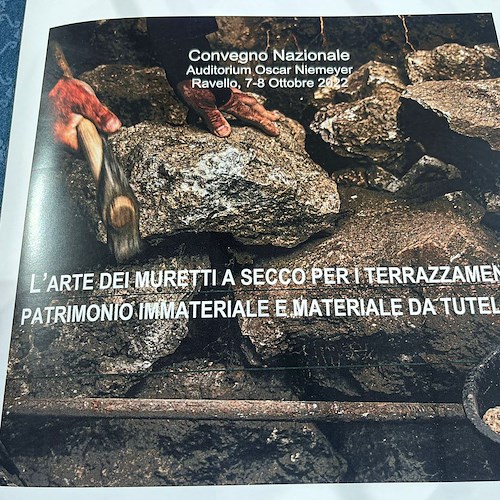 “L'arte dei muretti a secco per i terrazzamenti", a Ravello il terzo convegno nazionale 